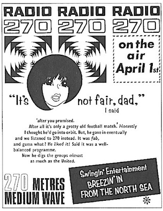 Radio 270 early Press Advert