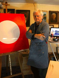 Mike Hayes in his gallery