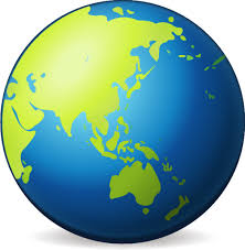 Rest of the world globe