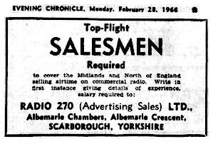 Radio 270 Salesmen advert